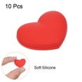 thumbnail image 3 of Uxcell Tennis Vibration Dampener, 10 Pack Heart Shock Absorber Red, 3 of 6