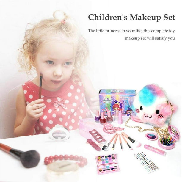 Maquillage Enfant Jouet pour Fille Kit，non toxique, lavable
