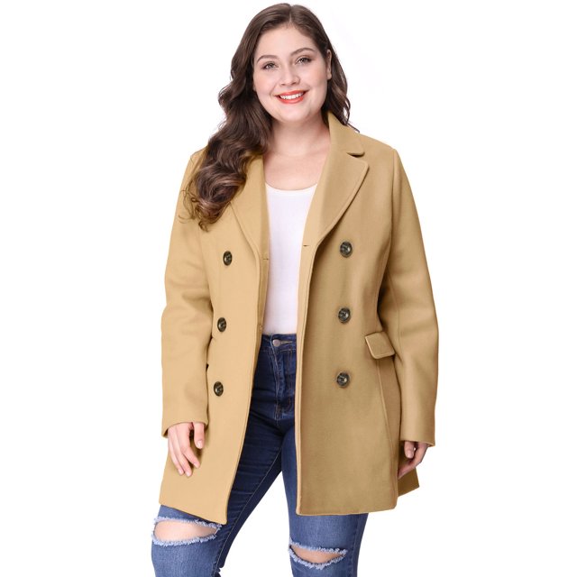 Abrigo Cruzado Agnes Orinda Marrón T XXL