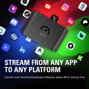 Elgato Game Capture 4K S with Chat Link Pro – 4K60, 1440p120, 1080p240 Capture, VRR Passthrough, HDR10, works with Windows/Mac/iPad, PlayStation Voice & Gameplay Audio Recording Cable included