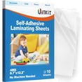 thumbnail image 1 of Planchas de laminado autoadhesivas Uinkit, 10 unidades, 22 x 31 cm, 4 mil de grosor, 1 of 1