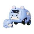 thumbnail image 1 of Zoo Animal Push Pull Car Toy Set for Toddlers Early Learning Drive Vehicle Developmental DIY Arts and Crafts, 1 of 6