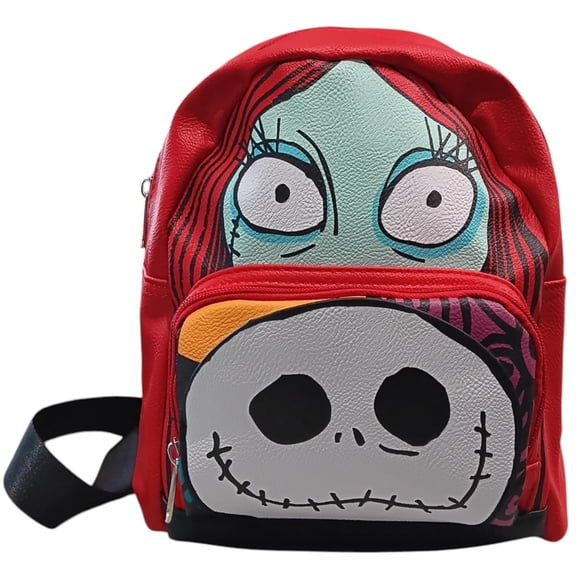 Nightmare Before Christmas Jack and Sally Mini Leather Backpack