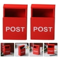 thumbnail image 2 of Miangastore Mini Mailboxes Mini Mailbox Wood Decoration Mini Room Layout 2Pcs, 2 of 8