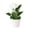 Milky White, variant on OIUR Artificial Potted Rose Desktop Faux Rose Bonsai Reusable Artificial Rose in Flower Pot for Home Office Decor Photography Prop