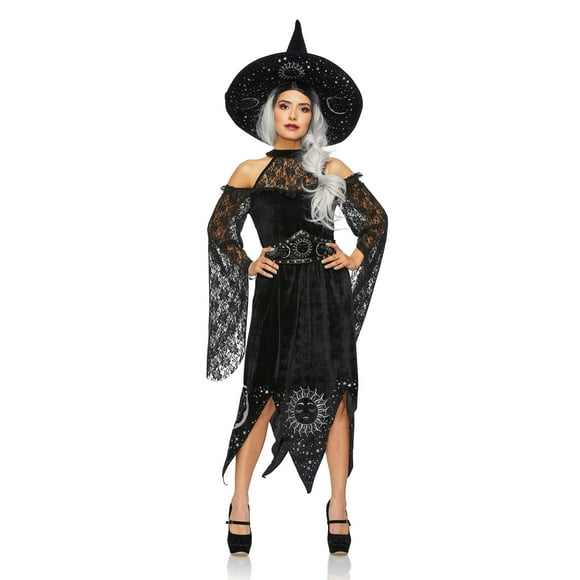 Déguisement de Sorcière Mystique Noire pour Femme