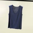 thumbnail image 2 of ZVNAΖH Women's Plus Size Modal Tank Top, V-Neck Ruffle Hem Sleeveless Summer Layering Tops Undershirt, M-5XL, 2 of 5