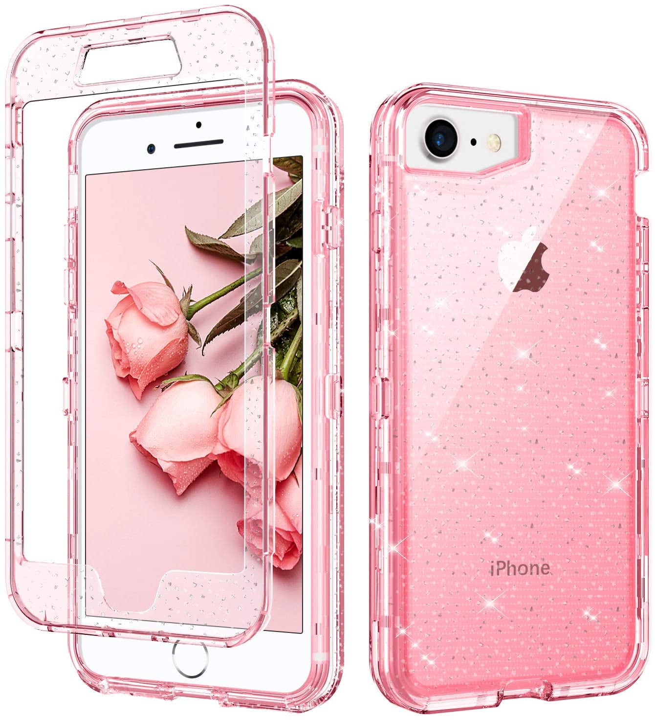 iPhone SE 2020 Case iPhone 8 Case iPhone 7 Case 4.7inch GUAGUA Pink