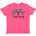 thumbnail image 3 of Inktastic I Love Racing Youth T-Shirt, 3 of 5