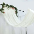 thumbnail image 5 of Efavormart 5ftx32ft Premium Ivory Chiffon Curtain Panel, Backdrop Ceiling Drapery With Rod Pocket, 5 of 6