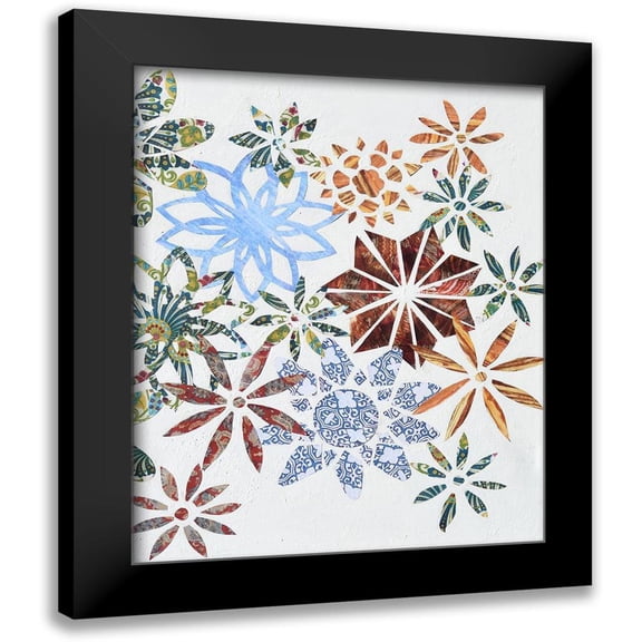 Avondet, Natalie 12x14 Black Modern Framed Museum Art Print Titled - Kaleidoscope Cut Outs II