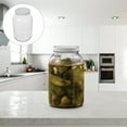 thumbnail image 2 of KAKOWELY canning jar containers Wide Mouth Airtight Storage Container 1 Gallon Large Glass Mason Jar with Plastic Lid Kitchen Canisters for Brewing Fermenting Pickling Canning, 2 of 5
