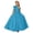 Blue, variant on Girls One Shoulder Maxi Dress Satin Hi-Lo Pageant Dress Cocktail Evening Party Ball Gown Dresses for 2-14 Years