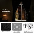 thumbnail image 4 of Deconovo Blackout Curtains for Living Room, 52x45 inch, Solid Back Tab Curtains, Black, 2 Panels, 4 of 9