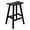 Black, variant on Florence Outdoor 29" HDPE Plastic Saddle Seat Barstool in Navy Blue