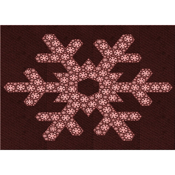 Ahgly Company Indoor Rectangle Patterned Chocolate Brown Area Rugs, 7' x 9'
