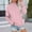 Pink, variant on BODOAO Mock Neck Sweatshirt Women Oversized Pullover Sweatshirts No Hood Plain Long Sleeve Turtleneck Tops Fall Winter Clothes Black L