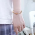 thumbnail image 5 of SPOORYYO Flower Exquisite Petal Bracelet Personalized Fashion Jewelry Elegant Floral Design Sparkling Accessory Lightweight Comfortable Gift, 5 of 6