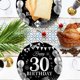 thumbnail image 5 of Juego de Vajilla Desechable para Fiesta de Cumpleaños Número 30, Juego de Vajilla Decorativa de Papel., 5 of 7