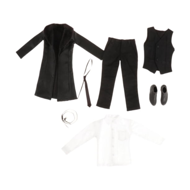 Figuras de acción masculinas 1/6, conjunto de chaqueta de cuero, ropa para muñeca con traje de cuero para figura de acción masculina de 12"