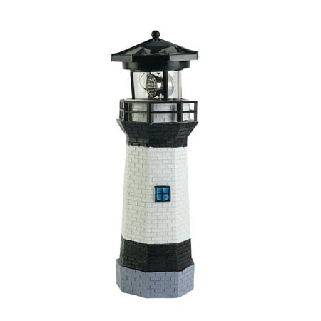 

Tfalo Led Lights -Lighthouse Solar Led Light Outdoor Yard Rotating Beam Sensor -Beacon Lamp