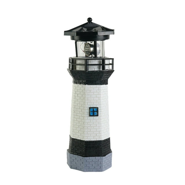 Teissuly -Lighthouse Solar Outdoor Yard LED Light -Beacon Lamp