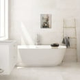 thumbnail image 6 of Bathroom Wall Decor Flower Canvas Wall Art Modern Gallery Wall Decor Print White daisy Flower in Bottle Theme Picture Artwork for Walls Ready to Hang for Kitchen Bedroom Decor Size 14x14, 6 of 6