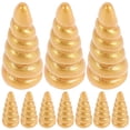 thumbnail image 5 of 10Pcs Golden Resin Unicorn Horn Decorations for Party DIY Headband Hair Clips Accessories, 5 of 8