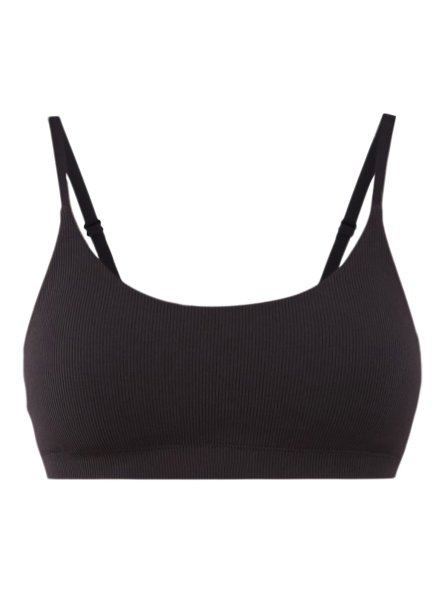 No Boundaries Seamless Ribbed Cami Bralette, 2-Pack, Women's, Sizes XS-3XL