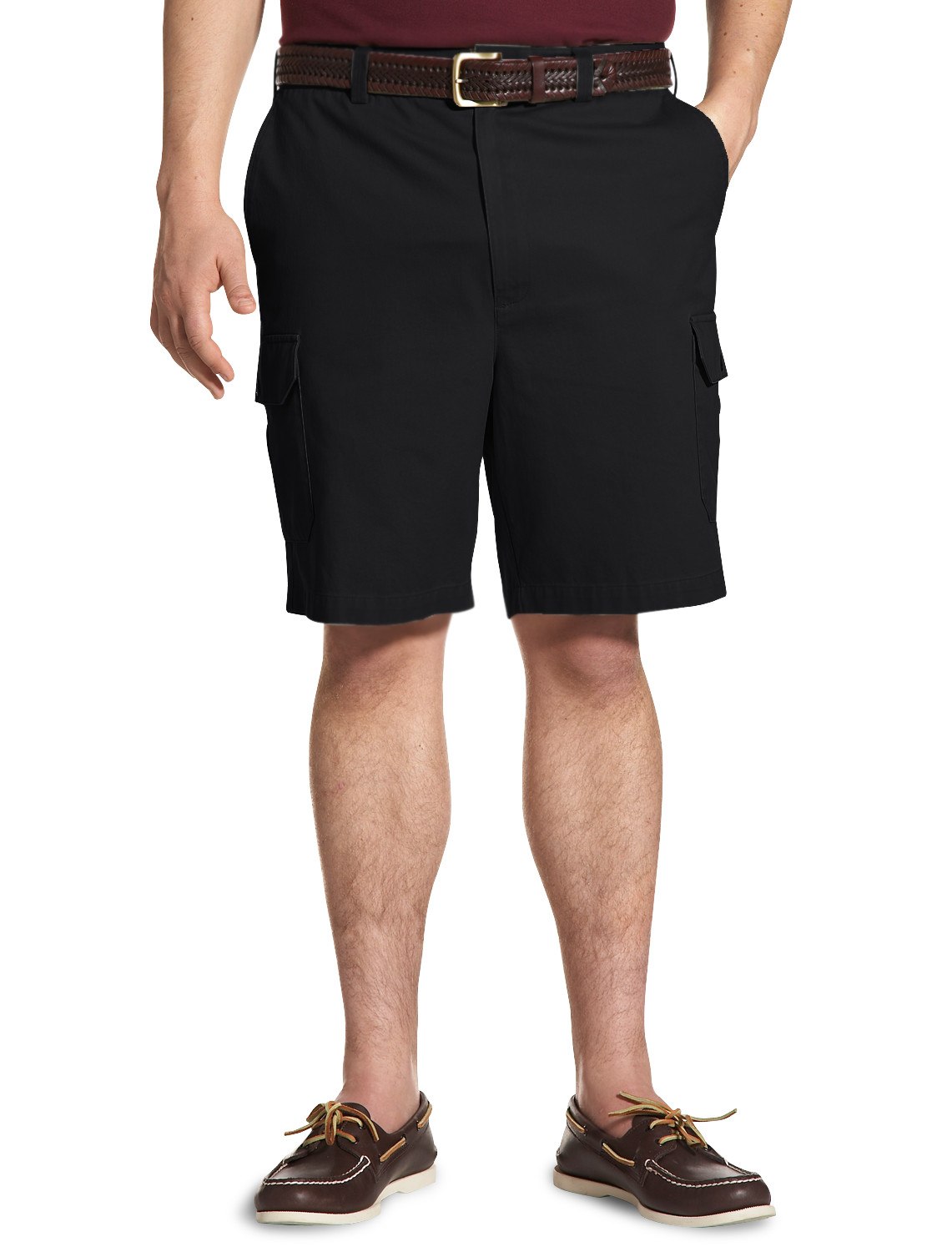 Harbor Bay by DXL Big and Tall Continuous Comfort Twill Cargo Shorts