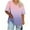 Pink, variant on Uaswgudfs Plus Size Women's V-Neck Short Sleeve Structured Summer Blouse with Asymmetric Hem Oversizes Tops