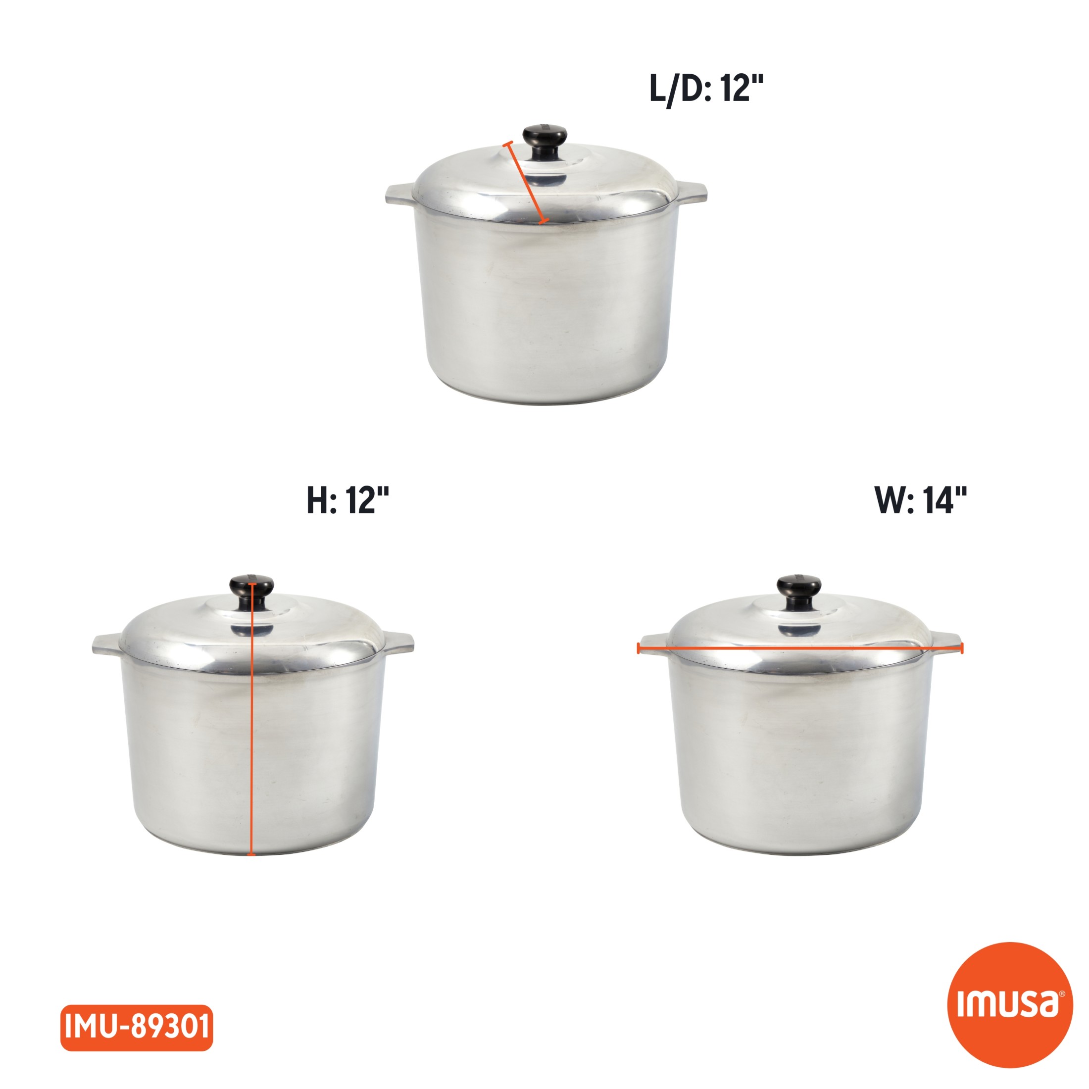 IMUSA 14 Qt Cast Aluminum Oval Roaster with Lid photo 8