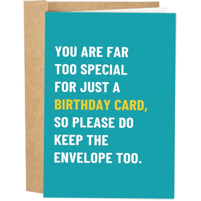 Tarjeta de cumpleaños divertida Naixiwen para amiga o hermana especial