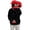 Black, variant on Big Mouth Pullover Hoodies Unisex Flannel Hooded Sweatshirt, Funny 3D Character Face Oversized Hoodie with Front Pocket for Casual Daily Party Streetwear