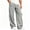 Gray, variant on TKKCS Mens Baggy Cargo Sweatpants Loose Fit Open Bottom Casual Elastic Drawstring Waist Straight Pants with Multi Pockets Gray XL