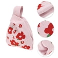 thumbnail image 3 of Unique Bargains 1 Pc Knitted Wrist Bag Flower Gift Bag Pink, 3 of 5