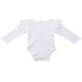 thumbnail image 1 of PENGXIANG Newborn Toddler Baby Girl Ruffle Long Sleeve Romper Bodysuit Jumpsuit Tops Summer Spring Clothes, 1 of 5