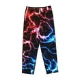 thumbnail image 4 of Balery Red And Blue Lightning print Women's Pajama Pants,Ultra Lightweight Pjs,Lounge Pant-Large, 4 of 9