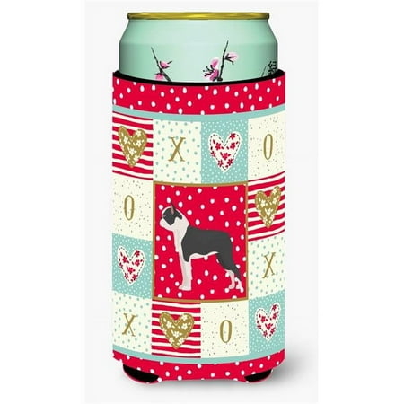 

22-24 oz Boston Terrier Love Tall Boy Beverage Hugger