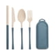 thumbnail image 2 of Teissuly Travel Utensil Set With Case, Whea-t Straw Reusable Spoon Straw Forks Tableware, Portable Cutlery Travel Picnic Camping Or Daily Use Teissuly WER202310231925, 2 of 7