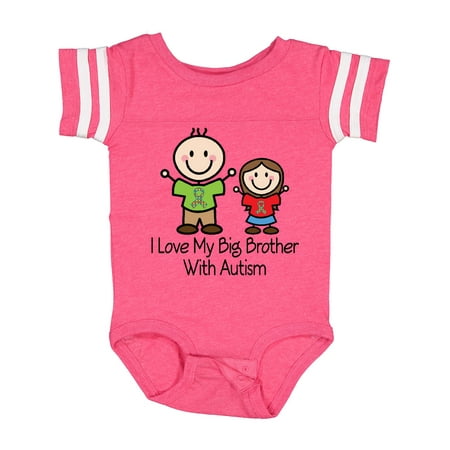 

Inktastic I Love My Brother with Autism Gift Baby Girl Bodysuit