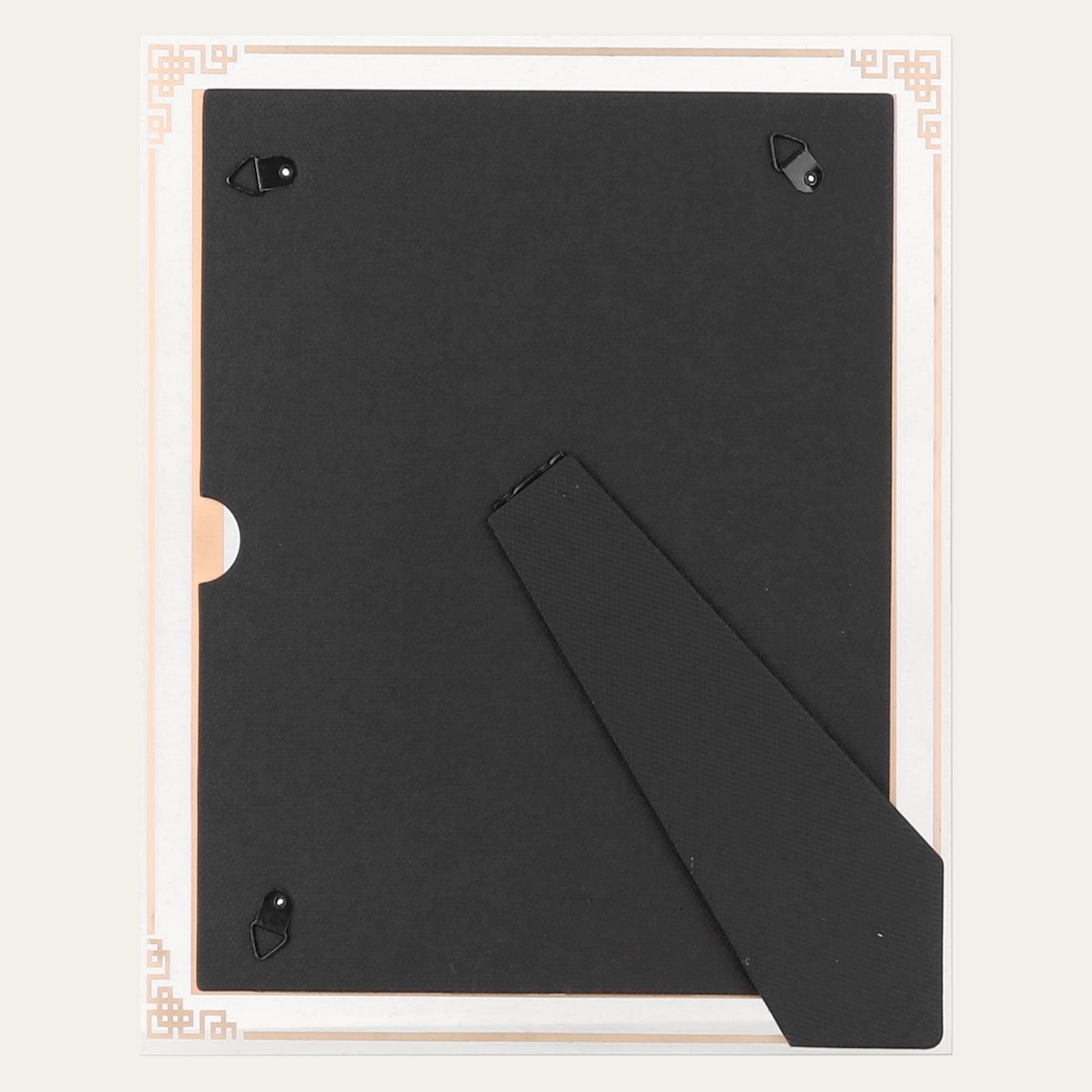 Unique Bargains Glass Picture Frames for Home Tabletop Decor Photo Frames Silver 4x6"