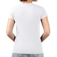 thumbnail image 2 of Women's G-III 4Her by Carl Banks White Miami Marlins Leopard Heart Fitted V-Neck T-Shirt, 2 of 3