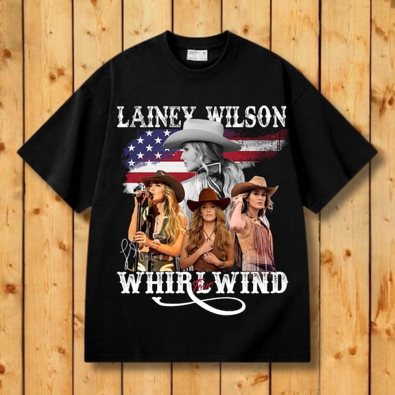 Lainey Wilson Black T Shirt Music Concert T shirt Sizes S-5XL