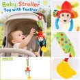 thumbnail image 5 of Kiddiway Baby Toy Teether Car Hanging Wind Chime - Plush Figurine Style, Baby Car Toys & Stroller Toys, Teething Toy with Soft Rattle, Sensory Soothing, BPA-Free, Hanging,f, 5 of 6