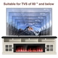 thumbnail image 3 of HARIPUL 70" Fireplace TV Stand for TVs Up to 80" with 36" Electric Fireplace, TV Console for The Living Room, LED Light Entertainment Center, Storage Cabinet, Media Console Table, White, 3 of 7