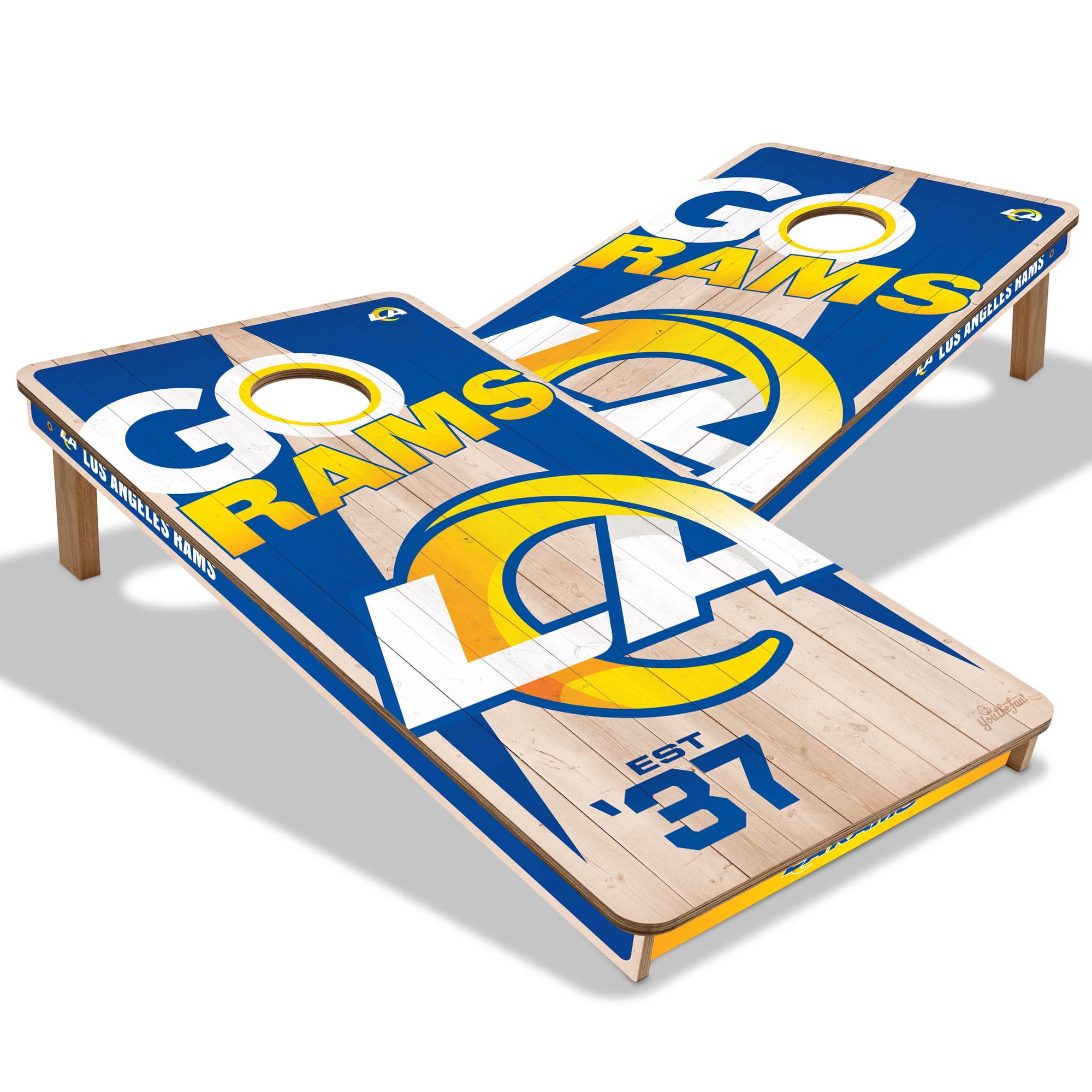 YouTheFan NFL Los Angeles Rams 2 x 4 Cornhole Game No Bags