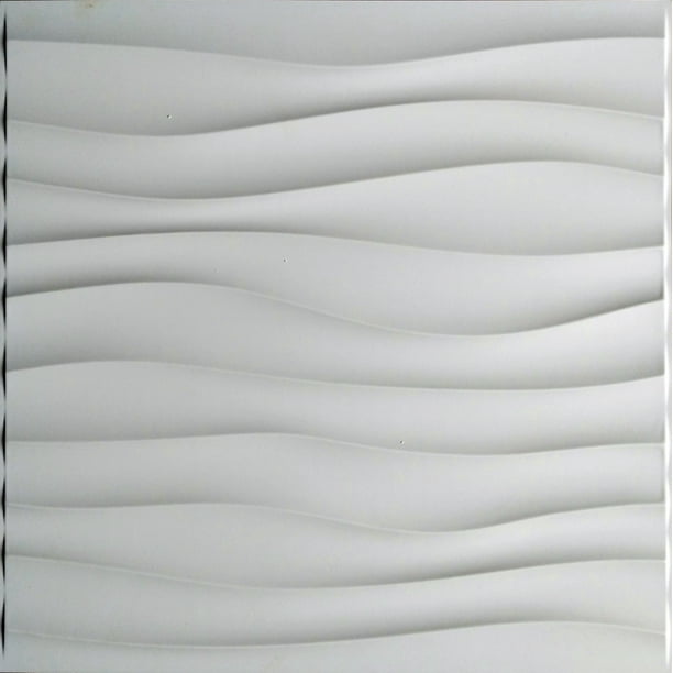 Easy Peel And Stick, Durable Plastic 3D Wall Panel DRIFT Design. 12