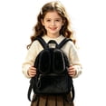 thumbnail image 5 of Fgnfyis Backpack for Girls Cute Rabbit Ear Plush Lightweight Daypack School Travel Everyday Use Kids Backpack Black, 5 of 6