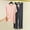 Pink, variant on BUIGTTKLOP Pajama Sets for Women 2 Piece Short Sleeve Crewneck Tops Wide Leg Pants Lounge Sets Homewear